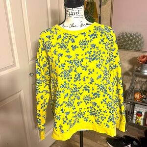 Draper James sweatshirt yellow floral